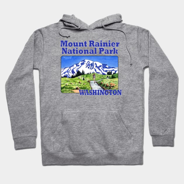 Mount Rainier National Park, Washington Hoodie by MMcBuck